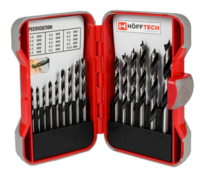 Hofftech houtborenset 15-delig 3&ndash;10 mm + cassette