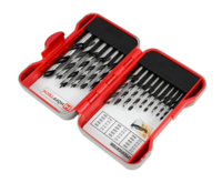 Hofftech houtborenset 15-delig 3&ndash;10 mm + cassette