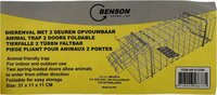 Benson opvouwbare dierenval met 2 deuren &ndash; diervriendelijk &ndash; 31 x 11 x 11 cm