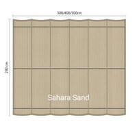 Harmonicadoek 2.9x3m waterdoorlatend Sahara Sand