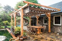 Harmonicadoek 2.9x3m waterdoorlatend Japanese Brown