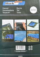 Afdekzeil blauw met metalen ogen - diverse maten - vanaf &euro; 5,95 p/st