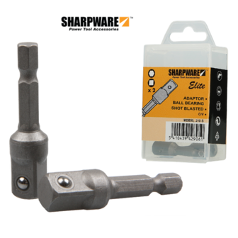 Magnetische dopbits adaptor CrV | 50mm | 2 stuks