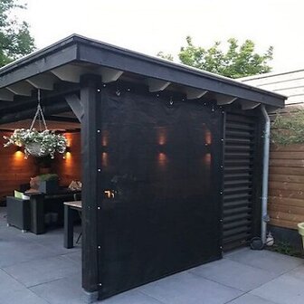 Veranda/winddoek basic tot 250cm breed x 220cm hoog  
