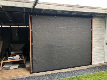 Veranda/winddoek basic tot 400cm breed x 200cm hoog  