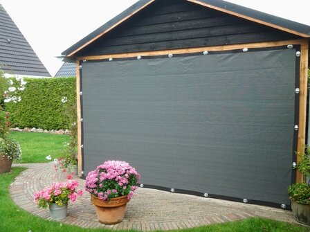 Veranda/winddoek basic tot 400cm breed x 200cm hoog  