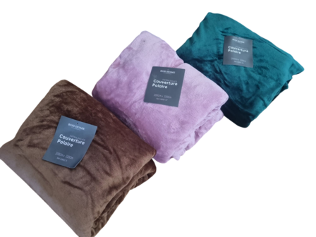 Fleece deken groen  200 x 220 cm