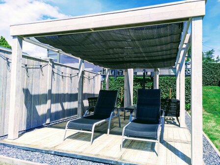 Harmonicadoek 2.9x3m waterdoorlatend Carbon Black