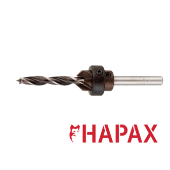 Houtspiraalboor + opsteekverzinkboor 4mm