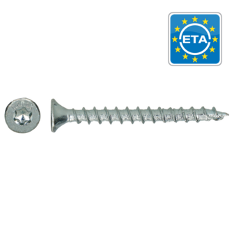 HAPAX hardhoutschroef| 5,5x30mm | RVS AISI 410 | Tx 25 | 200 stuks 