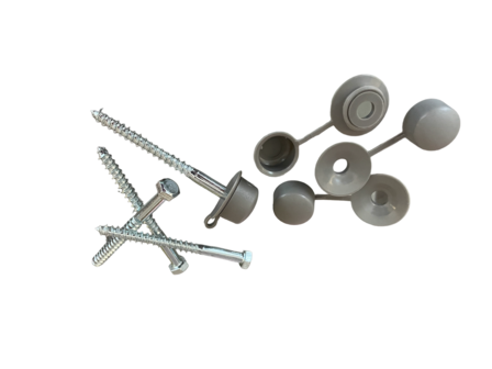 Golfplaatschroef 5x60mm + combidop voor type G/H 76/18 100st grijs