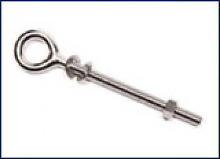  Bout met oog t.b.v. paal M8x160mm
