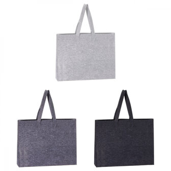 Vilten tas zwart 40x30x9cm 
