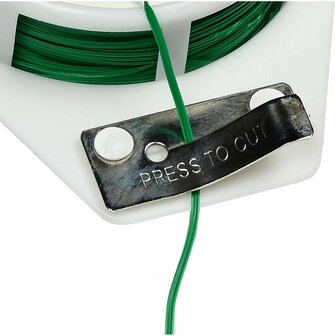 Benson - binddraad Groen - 100m &ndash; Geplastificeerd &ndash; Tuindraad