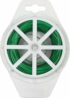 Benson - binddraad Groen - 100m &ndash; Geplastificeerd &ndash; Tuindraad