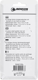 Tuingereedschap set | 2 delig | houten handvat