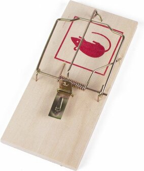 Houten muizenval | jumbo  | 17 x 8 x 1 cm 