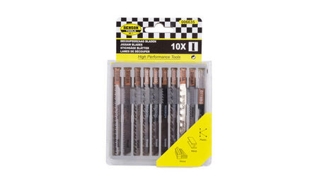 Decoupeerzaagbladen | hout U-schacht | 10 dlg