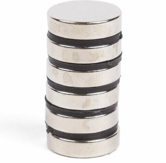 Magneet super strong | afmeting  12 x 3 mm  | set 6 stuks