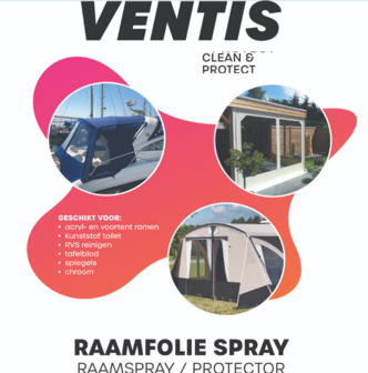 Ventis Raamfoliespray | reinigende antistatische spray | 400 ml