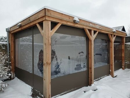Verandazeil breed 500cm x hoog 200cm
