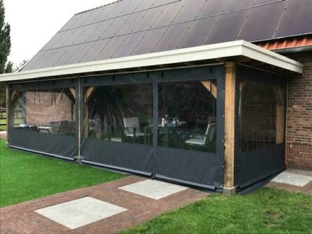 Verandazeil breed 500cm x hoog 260cm