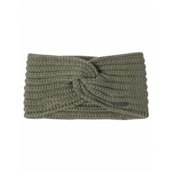 Roadsign Australia gebreide hoofdband met knoop| olijfgroen