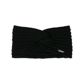 Roadsign Australia gebreide hoofdband met knoop| zwart