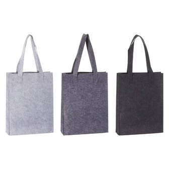 Vilten tas zwart 30x40x9cm 