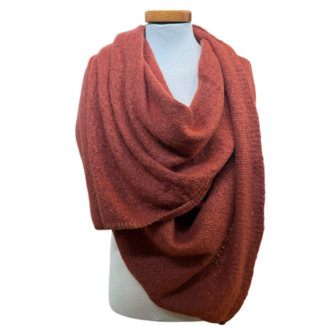 Sjaal Oversized 180&times;50 cm &ndash; Roestbruin