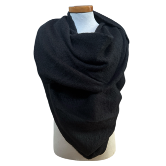 Sjaal Oversized 180&times;50 cm &ndash; Zwart