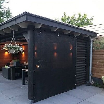 Veranda/winddoek basic tot 400cm breed x 200cm hoog  