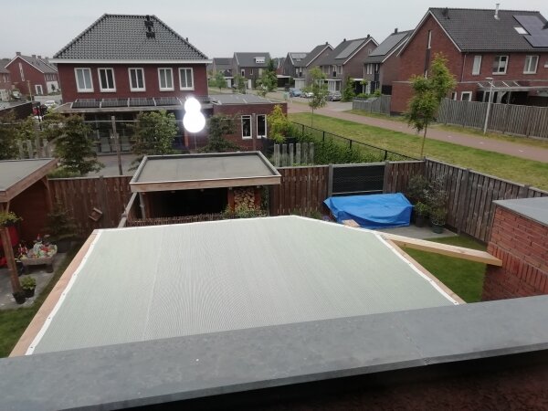 Veranda/winddoek basic tot 400cm breed x 200cm hoog  