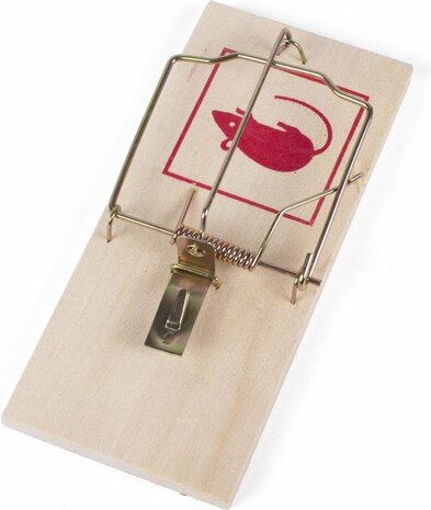 Houten muizenval | jumbo  | 17 x 8 x 1 cm 