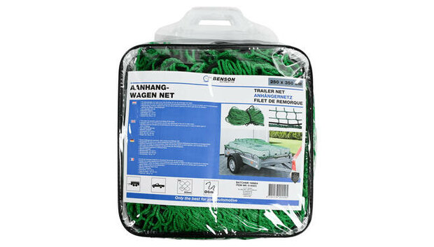 Aanhangwagen net 2.5 x 3.5 mtr | groen