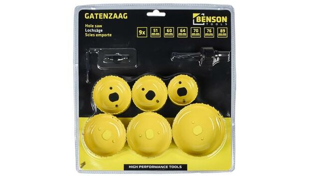 Gatenzaagset 9 dlg | heavy duty