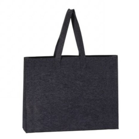 Vilten tas zwart 40x30x9cm 