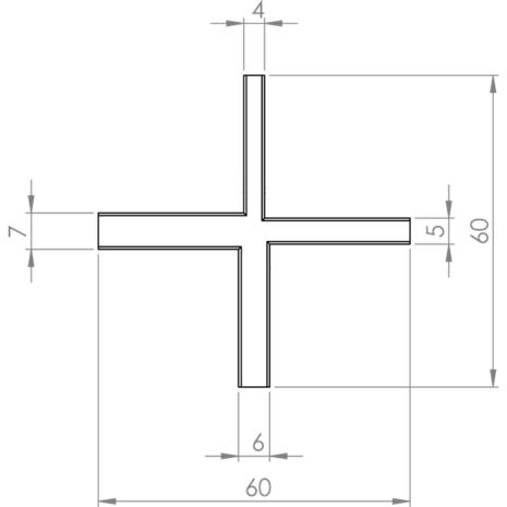 HAPAX afstandhouder voor vlonderplanken  4/5/6/7mm - zakje 3 stuks
