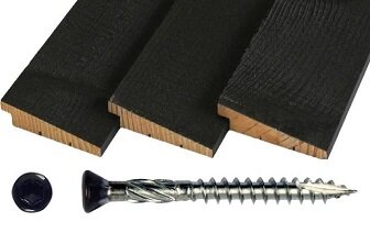 Potdekselschroeven zwart 4x60mm Tx15 | RVS C2 410 | 100 st.