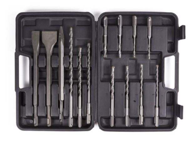 Borenset beitel + SDS 14-delig | betonboor Ø 5-12mm | beitel Ø 14-40mm