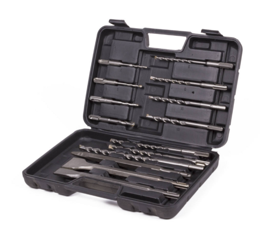 Borenset beitel + SDS 14-delig | betonboor Ø 5-12mm | beitel Ø 14-40mm