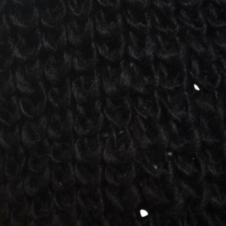 Detail van gebreide structuur en pompon