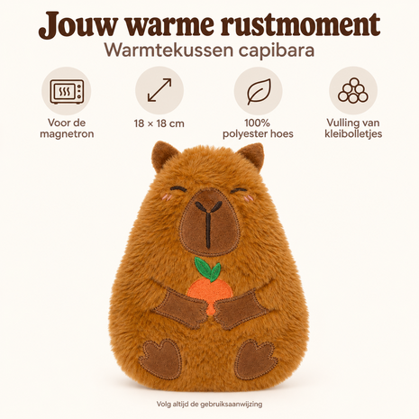 Warmte knuffel capibara