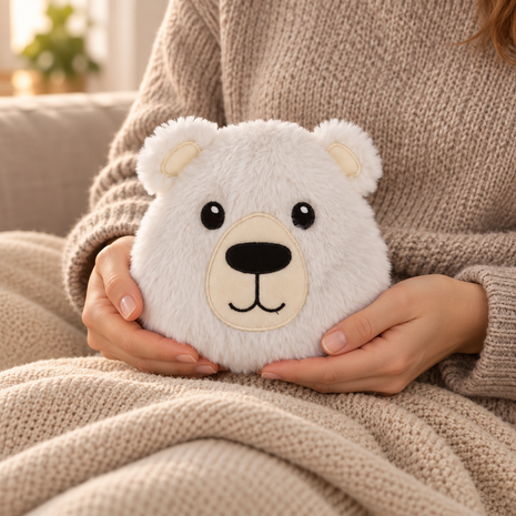 Warmte knuffel ijsbeer