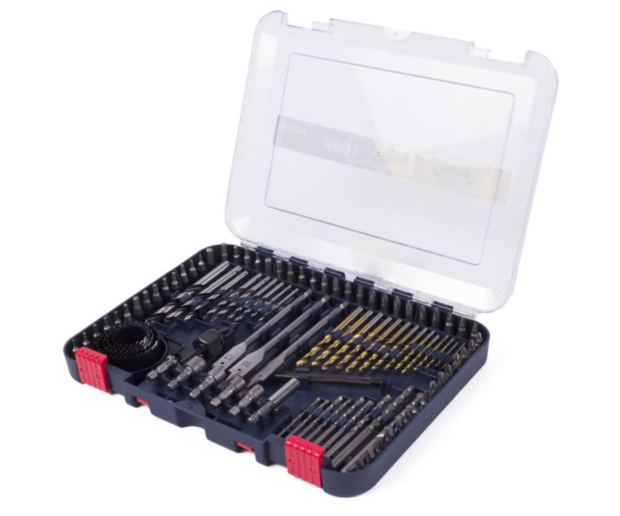 Boren- en bitset 100-delig | hout, metaal en steen 