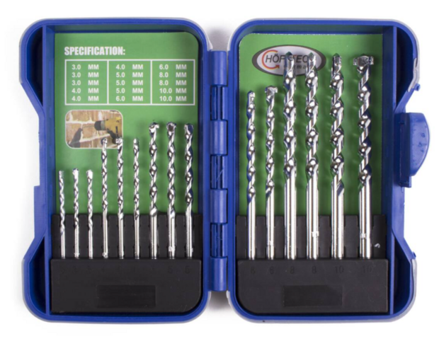 Steenborenset 15-delig | steenboor &Oslash; 3-10mm