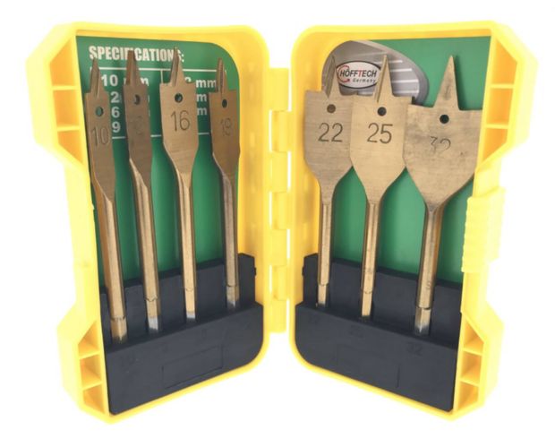 Speedborenset 7-delig | houtboor &Oslash; 10-32mm