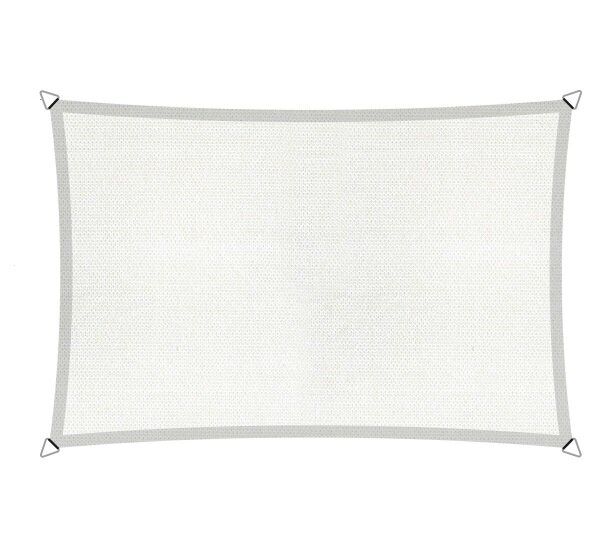 Schaduwdoek waterdicht HDPE rechthoek 4x5 zandkleur