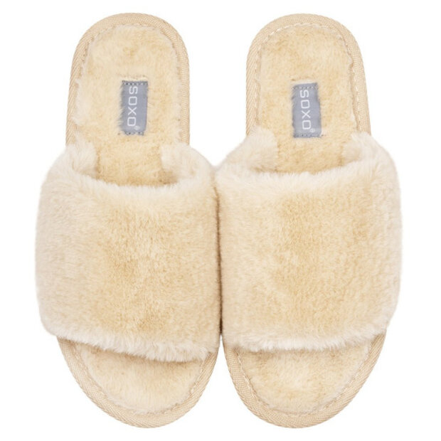 SOXO Pantoffel bont Beige 37-38