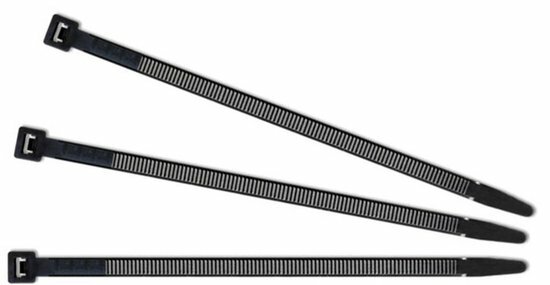 Kabelbinder 4,8x188mm zwart 100 stuks